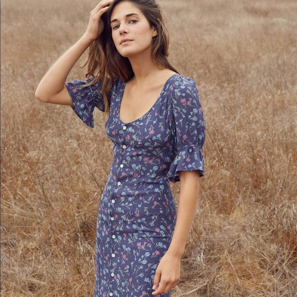 NWT Christy Dawn Lennon dress in Berry SOLD OUT xs